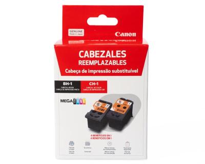 Pack Cabezales Canon Bh-1 Negro + Ch-1 Color Para ...