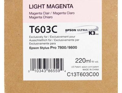 Tinta Epson T603c00 Lt Magenta Sp7800 220ml...